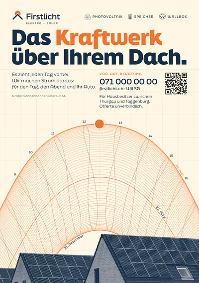 Muster-Flyer A5 für Firstlicht (Elektro & Solar)