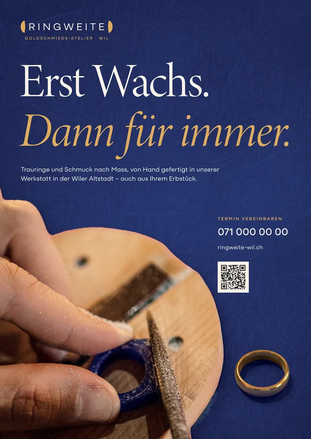 Muster-Inserat für Ringweite (1/1 Seite)