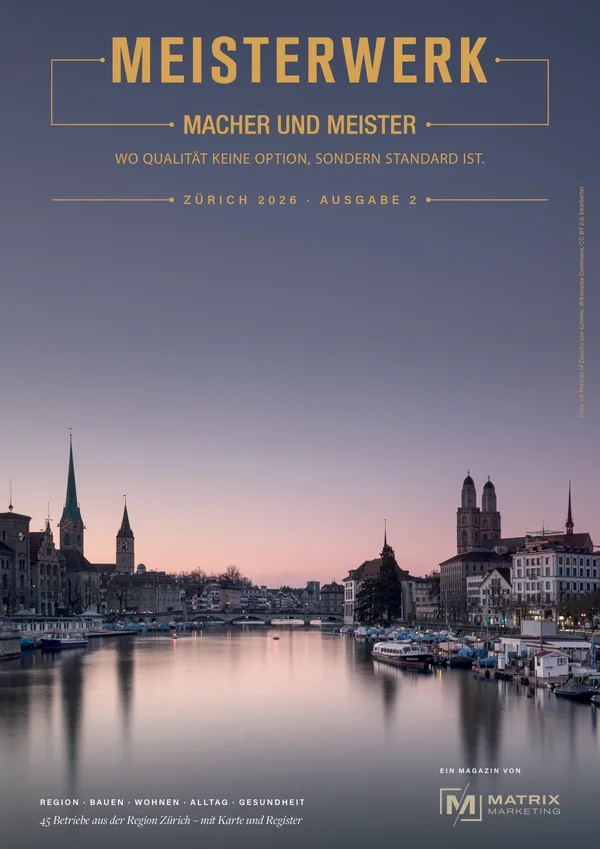MEISTERWERK-Titelseite der Regionalausgabe Zürich